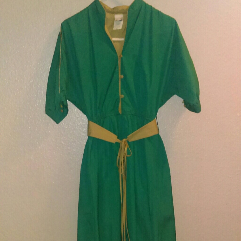 Altogether turquoise & tan dress